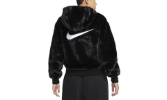 Sportswear Essentials Faux Fur Jacket "Black / White" DD5116 010