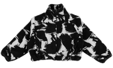NSW Oversized High-Pile Fleece WMNS "Black White" IF0344 010