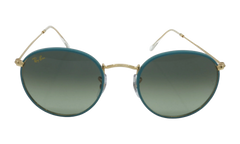 ROUND FULL COLOR SUNGLASSES "PETROLEUM ON LEGEND GOLD" RB3447JM-9196BH_50