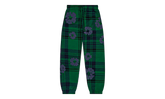 Plaid Cotton Wreath Sweatpants "Green" DT386