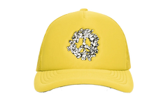 Cotton Peace Wreath Trucker Hat "Yellow" DT548