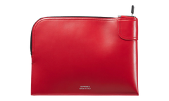 Leather Money Bag "FW25 - Red" SU26988
