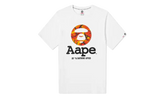 AAPE OG Moonface T-Shirt "White Orange Camo" B762DA4F