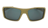 Heliostat Polarized Sunglasses "Matte Stone Desert Tan / PRIZM Grey" OO9231 17