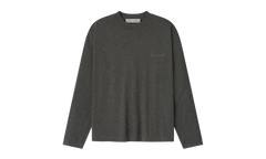 Embroidered Classic Fit Long-Sleeve "Charcoal Heather" 125HO254201F