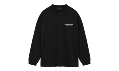 Jersey Long-Sleeve Sweatshirt "Black" 125HO244370F