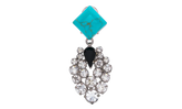 CRYSTAL DROP EARRINGS "TURQUOISE" SM1VG0054P6479974