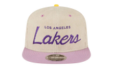 9FIFTY NBA LA LAKERS SNAPBACK HAT "ERIC EMANUEL - Cream/ Purple" EE438