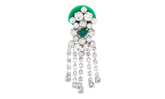 CRYSTAL DROP EARRINGS "Green" SM1VG0055P6479983