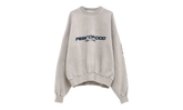 New York Heavy Fleece Cropped Sweatshirt "Smoke Grey" 192HO256891F