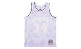 NBA Shaquille O’Neal Cloudy Skies Swingman Jersey "1996 Los Angeles Lakers - Light Purple" SMJYBW19061 LALLTPR96SON