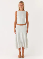 Katta Midi Skirt - Vintage Stripe