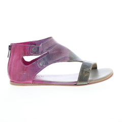 Bed Stu Soto F373012 Womens Pink Leather Zipper Strap Sandals Shoes