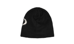 Brushed oval skullcap "Black" STUS330