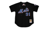 MLB Mike Piazza Jersey "2000 New York Mets - Black" ABBF7117 NYM00MPIBLCK