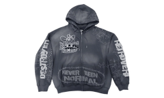 Destroyer Zip Up Hoodie "Black" RET006