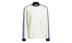 Originals 3-Stripes 1/4 Zip Sweatshirt "Chalk White / Night Indigo" KB8629