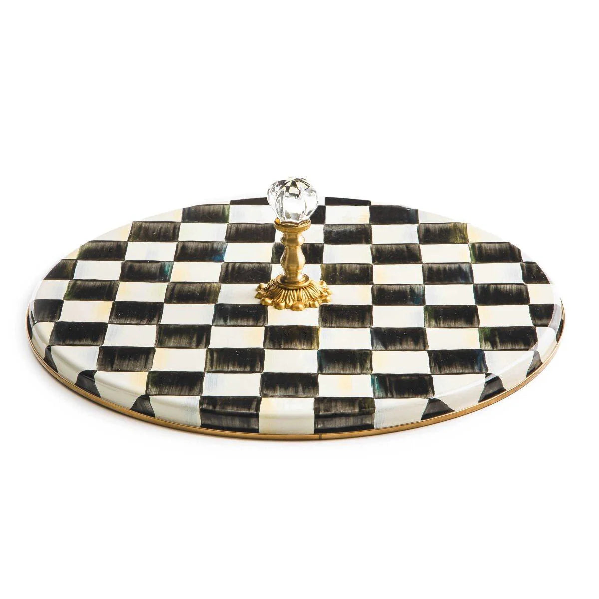 Courtly Check Enamel Cheese Course - Serveware