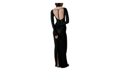 Sheer Knit Jersey Dress WMNS "Black" RHSS24DR02852372 BLK