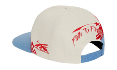 Paintbrush Snapback Hat "Red / Blue" HSR214