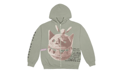 New Sight Zip Up Hoodie "Olive" TSUC43
