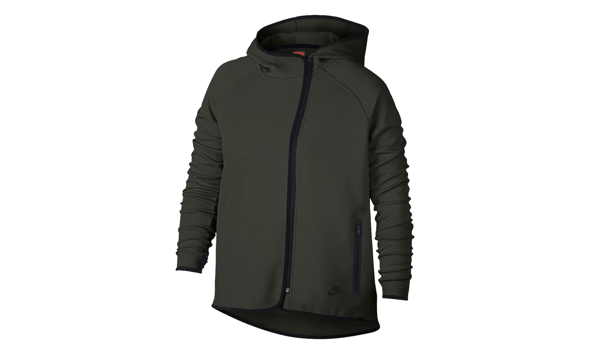Tech Fleece Full Zip Cape Hoodie WMNS "Olive / Black" AH3969 355
