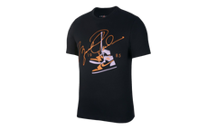 AJ85 Signature Short Sleeve Tee "Black / Red" BQ5538 010